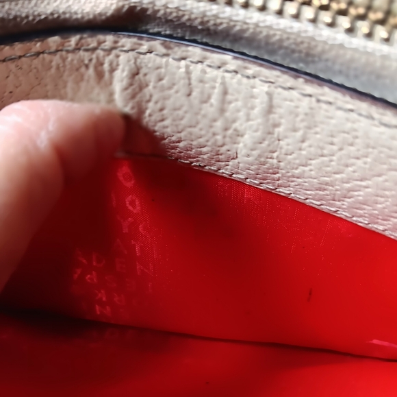 Kate Spade  Cream & Black Leather Logo Wallet⚘️Closet Clean Out Of Older Bags. - Picture 6 of 14